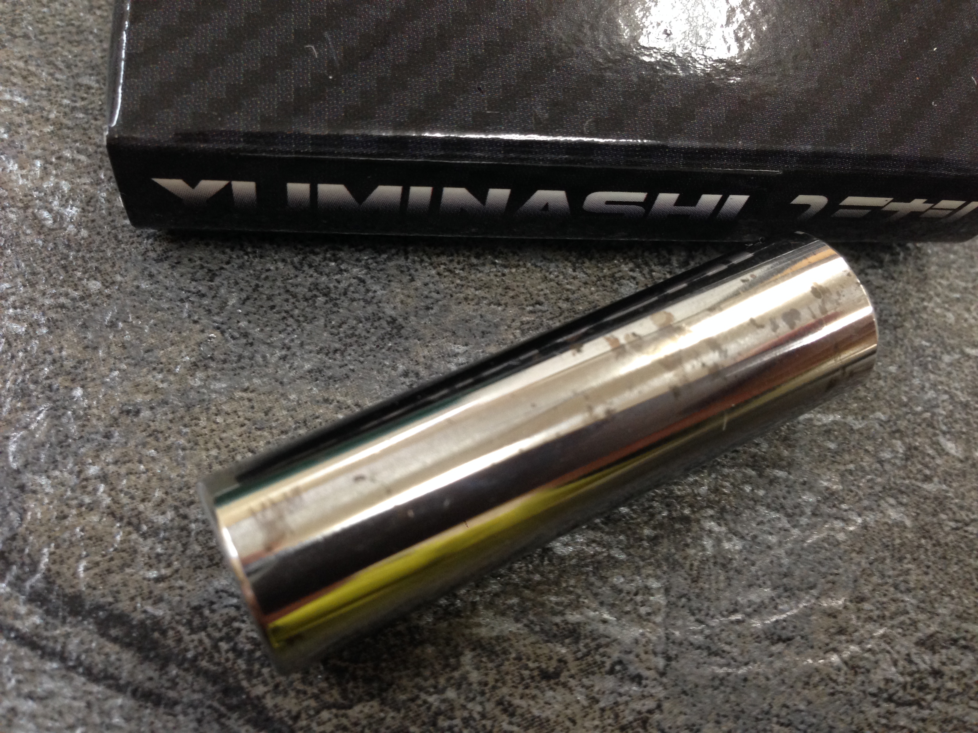 傷んだピストンピンもこの通り。 | WPC処理例 ショットしましょっと。